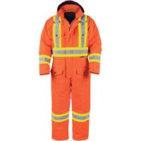 High-Visibility Lined Canvas Overalls, Small, High Visibility Orange Cintas