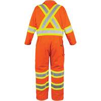 High-Visibility Unlined Coveralls, Small, High Visibility Orange Cintas