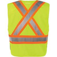 High-Visibility 5-Point Tear Away Vest, High Visibility Orange, Medium/Small, Polyester Cintas