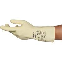 AlphaTec&reg; 87-137 Lightweight Natural Gloves, Size 7, 11.8" L, Rubber Latex, 16-mil Cintas
