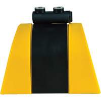 HAZLOK Safety Barrier System, Plastic, Magnetic Mount, 30', Black and Yellow Tape Cintas