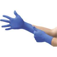 MICROFLEX N21 Disposable Gloves, 6.5/7/Small, Nitrile, 4.7-mil/5.5-mil, Powder-Free, Cobalt, Class 2 Cintas