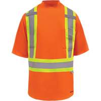 T-shirt de s&eacute;curit&eacute; doubl&eacute; de bambou Viking, Polyester, T-Grand, Orange haute visibilit&eacute; Cintas