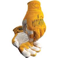 Caiman&reg; Premium TIG/MIG Welder's Gloves with Hook & Loop Closure, Split Cowhide, Size Medium Cintas