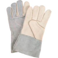 Standard-Duty Work Gloves, Large, Grain Cowhide Palm Cintas
