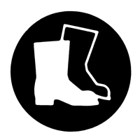 &eacute;tiquettes avec pictogramme Right to Know - Combinaison pleine protection, Vinyle, Feuille, 5/8" lo x 3/4" la Cintas