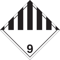Plaque-&eacute;tiquette TMD divers dangers, Carton Cintas