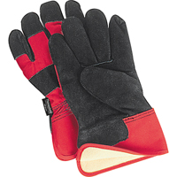 Superior Warmth Winter-Lined Fitters Gloves, Large, Split Cowhide Palm, Thinsulate Inner Lining Cintas