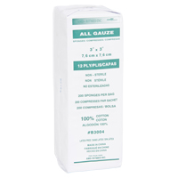 Gauze Sponges, Pad, 3" L x 3" W, Medical Device Class 1 Cintas
