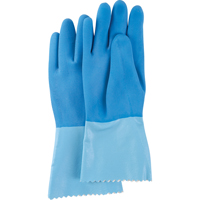 Gants lourds Blue-Grip, Taille 6/Petit, 12" lo, Latex de caoutchouc, Doublure en Interlock, 45 mils Cintas