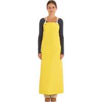 Reinforced Heavy-Duty Apron, Neoprene, 45" L x 35" W, Yellow Cintas