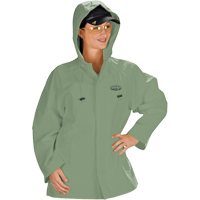 Hurricane Flame Retardant/Oil Resistant Rain Suits - Jacket, 4X-Large, Green Cintas