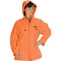 Hurricane Flame Retardant/Oil Resistant Rain Suits - Jacket, 4X-Large, High Visibility Orange Cintas