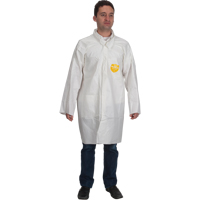 ProShield&reg; 60 Lab Coat, Microporous/Polypropylene, White, Medium Cintas