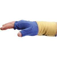 Doublure de gant sans doigts avec retenue au poignet, Taille T-petit, Paume Poly-coton Cintas