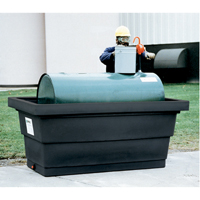 Poly-Tank&reg; Containment Unit 275 With Drain, 82.3" L x 45" W x 35.3" H, 275 US gal. Capacity Cintas