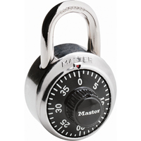 Padlock, Combination, Hardened Steel, 1-7/8" Width Cintas