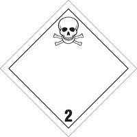 Plaque-&eacute;tiquette TMD gaz toxique, Plastique Cintas