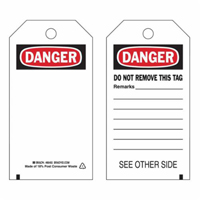 &eacute;tiquettes de s&eacute;curit&eacute; auto-plastifiantes, Polyester, 3" la x 5-3/4" h, Anglais Cintas