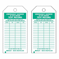 &eacute;tiquettes pour r&eacute;sultats de test, Polyester, 4" la x 7" h, Anglais Cintas