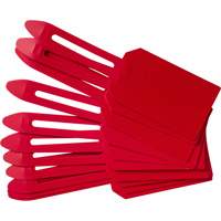 &eacute;tiquettes de cadenassage vierges en plastique, Plastique, 3-1/4" la x 5-4/5" h, Vierge Cintas