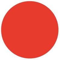 Round Write-On Labels, Circle, 3" L x 3" W, Red Cintas