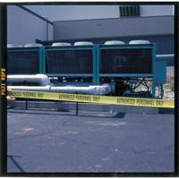 Barricade Tape, English, 3" W x 200' L, 3 mils, Black on Yellow Cintas