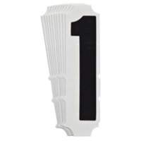 Quick-Align&reg; Individual Gothic Number and Letter Labels, 1, 4" H, Black Cintas