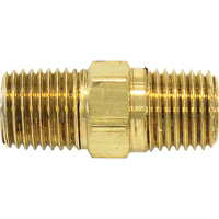 Male Hex Nipple, Brass Cintas