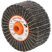 Tambours de finition Two-In-One, 4-1/2" dia. x 2" la, Arbre 5/8"-11, Oxyde d'aluminium Cintas