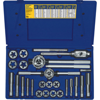 Hanson&reg; Fractional Tap & Hex Die Set, 25 Pieces Cintas