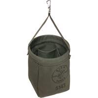 Sac &agrave; fond conique, 8" h, Toile, Gris Cintas