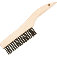 Brosses de nettoyage &agrave; manche en patin, Acier, 4 x 16 rangs de fils, Longueur 10" Cintas