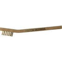 Petites brosses de nettoyage, Acier inoxydable, 3 x 7 rangs de fils, Longueur 7-3/4" Cintas