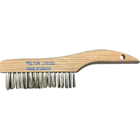 Brosses de nettoyage &agrave; manche en patin, Acier inoxydable, 4 x 16 rangs de fils, Longueur 10" Cintas
