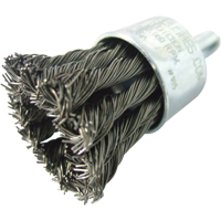 Knotted Wire End Brushes, 1" Dia., 0.020" Wire Dia., 1/4" Shank Cintas
