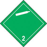 &eacute;tiquettes d'exp&eacute;dition TMD, Classe 2,2, Gaz ininflammables & non-toxiques, Papier Cintas
