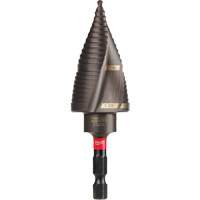 #9 Shockwave Impact Duty Step Drill Bit, 7/8" - 1-1/8" , 1/4" Increments, Titanium Cintas