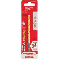 Shockwave Drill Bit, 1/4", Titanium, 2-15/32" Flute, 135° Point Cintas
