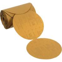 Disque abrasif dor&eacute; en rouleau Stikit, 6" dia., Grain P120, Oxyde d'aluminium Cintas