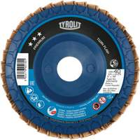Twin Flap Disc, 5" x 7/8", Type 27, 40 Grit, Ceramic/Zirconia Alumina Cintas