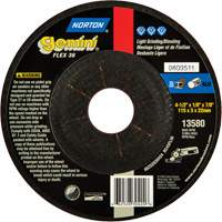 Gemini&reg; Flexible Mini Disc Depressed Centre Wheel, 4-1/2" x 1/8", 7/8" Arbor, Aluminum Oxide, Type 27 Cintas