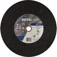 Metal A Chop Saw Cut-Off Wheel, 14" x 3/32", 1" Arbor, Type 01/41, Aluminum Oxide, 4365 RPM Cintas