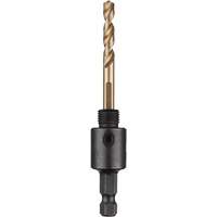 Hole Dozer Hole Saw Small Arbor with Cobalt Pilot Bit, 0" - 1-3/16", 1/4" Shank Cintas