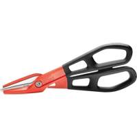 Cisaille d'&eacute;tain en aluminium dentel&eacute; de 13" avec poign&eacute;e tremp&eacute;e, Longueur de coupe de 3", Coupe Droit Cintas