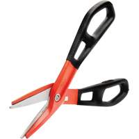 Cisaille d'&eacute;tain en aluminium dentel&eacute; de 13" avec poign&eacute;e tremp&eacute;e, Longueur de coupe de 3", Coupe Droit Cintas