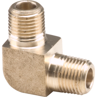 Male Pipe Elbows 90°, 1/4" x 1/8" Dia., Brass Cintas