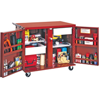 Rolling Work Bench, 43-7/8" W x 38-1/2" H x 26-7/8" D, 21.7 Cubic Feet Capacity Cintas