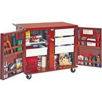 Rolling Work Bench, 43-7/8" W x 38-1/2" H x 26-7/8" D, 21.7 Cubic Feet Capacity Cintas
