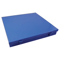 Slim Metal Box, 12" D x 11-1/2" W x 1-3/4" H, Blue Cintas